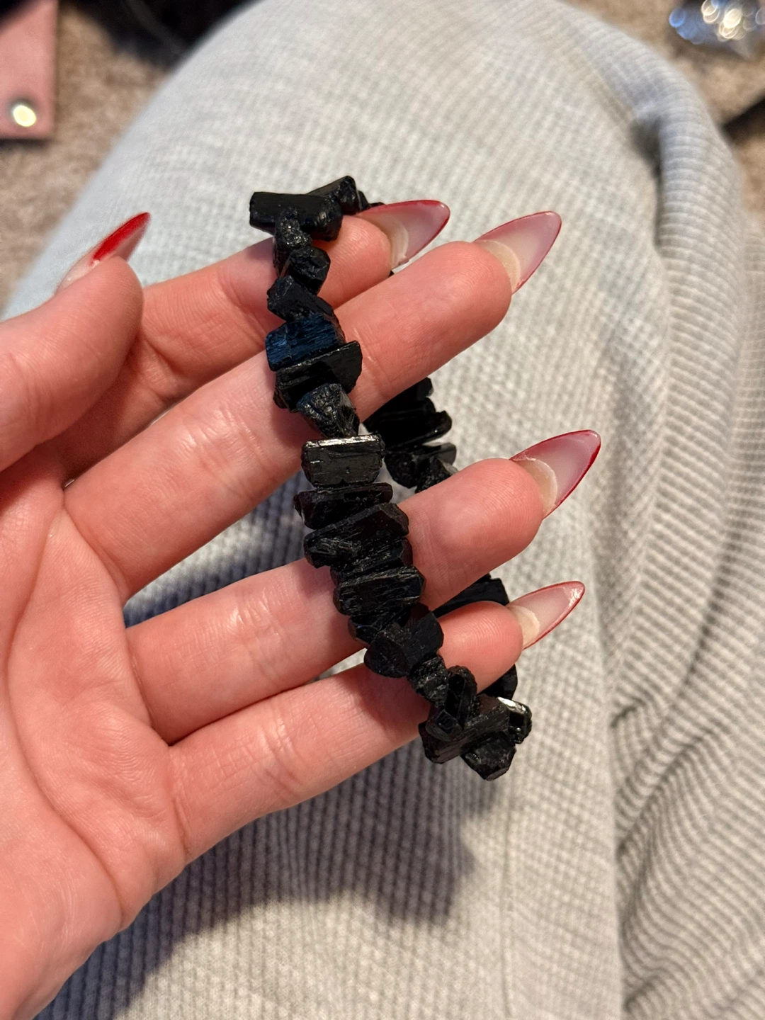 Black Tourmaline Chip Bracelet - photo 2