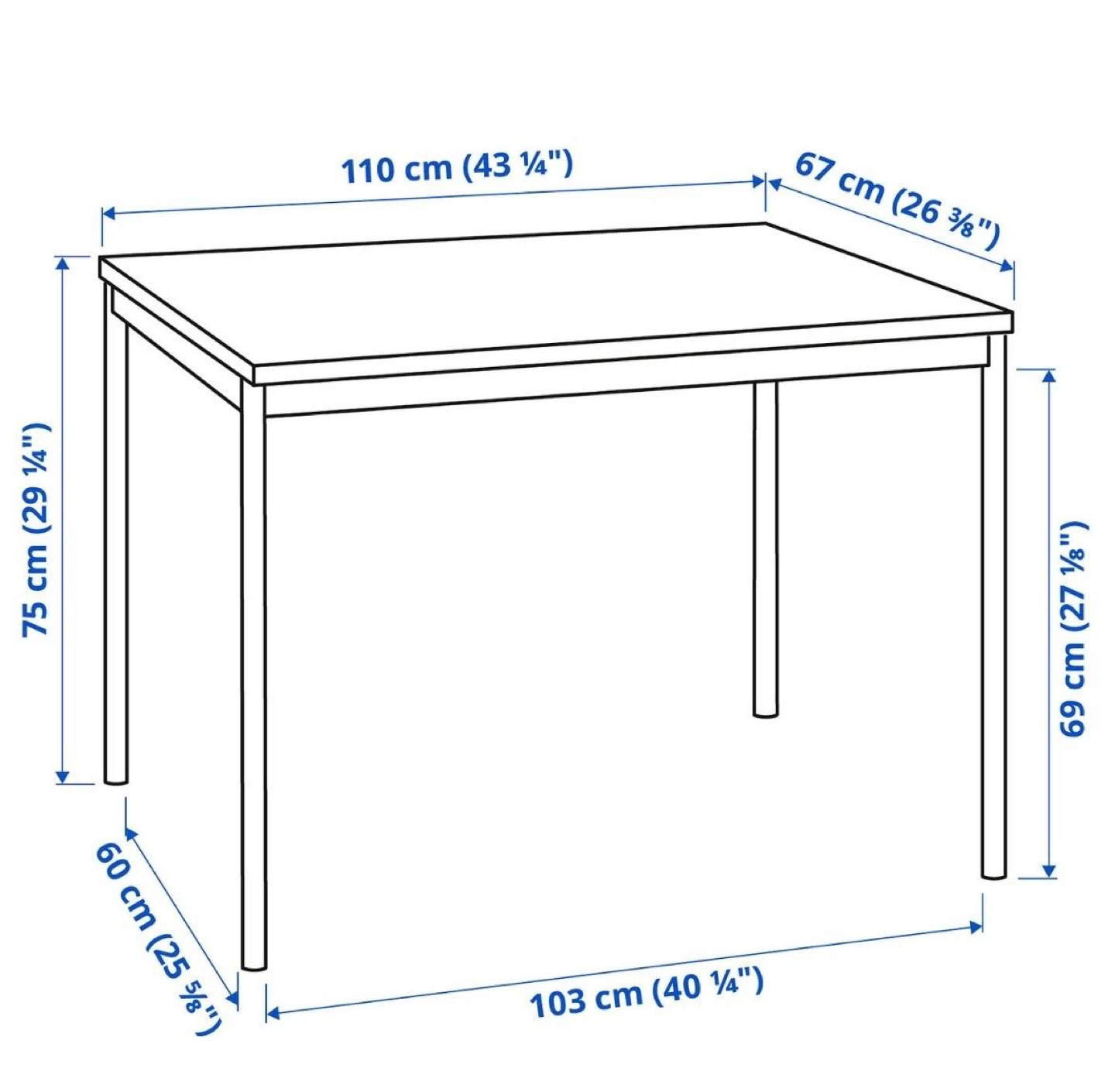 IKEA Black Dining Table and Chairs Set - photo 5