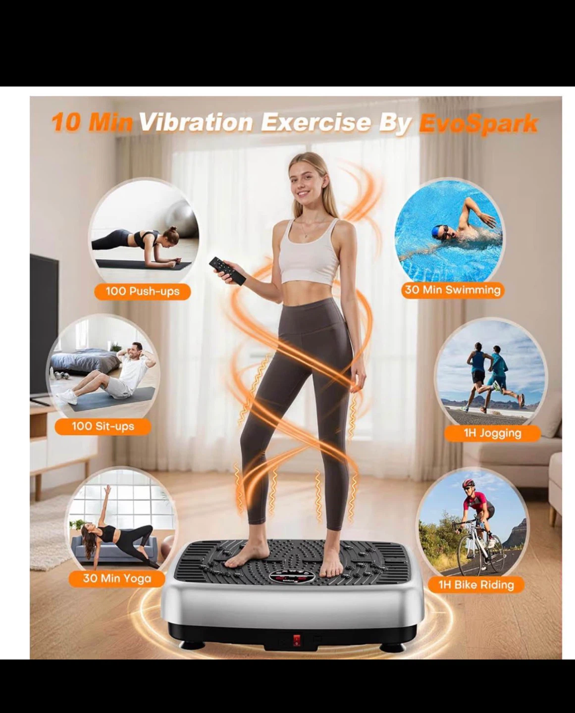Vibration Plate Exercise Machine, 2026 Upgraded Vibration Plate - photo 4