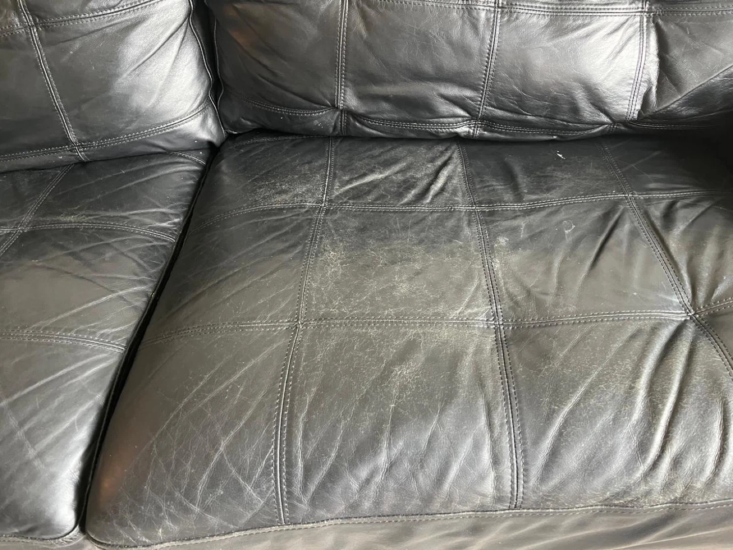Black Leather Couch