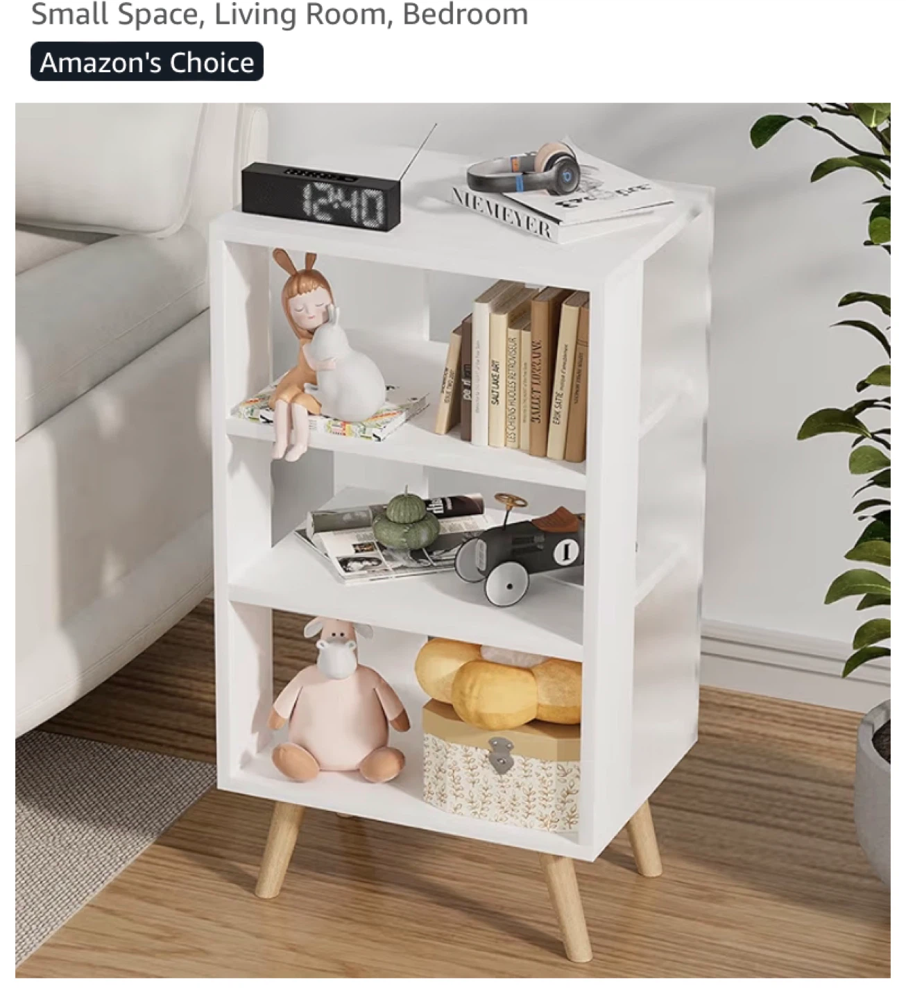 Duetib 3-Tier End Table White - photo 2