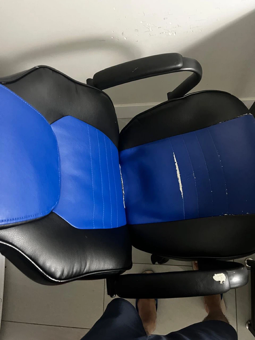 Blue and Black Gaming Office Chair - photo 2