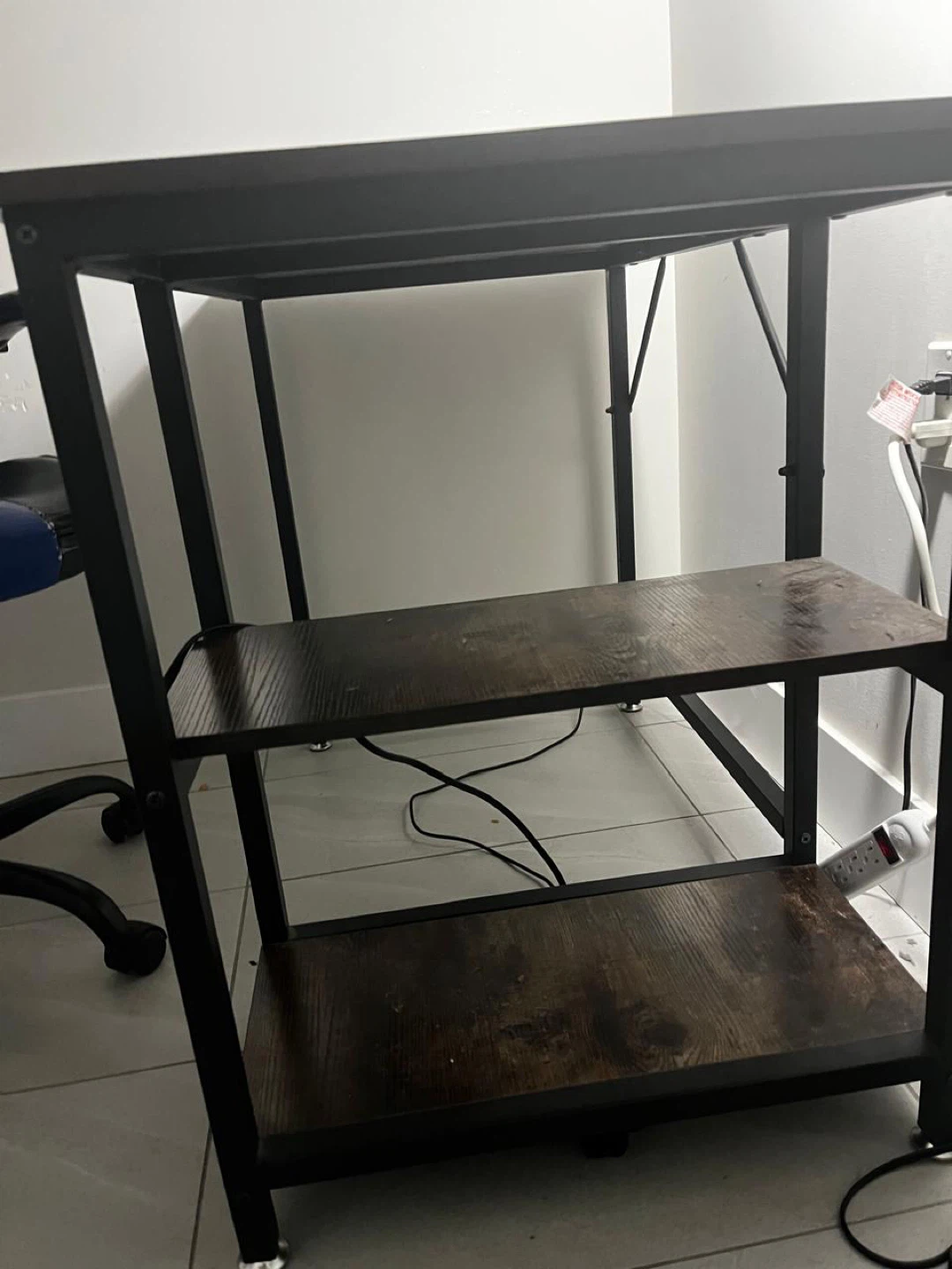 Standing Desk with Shelves