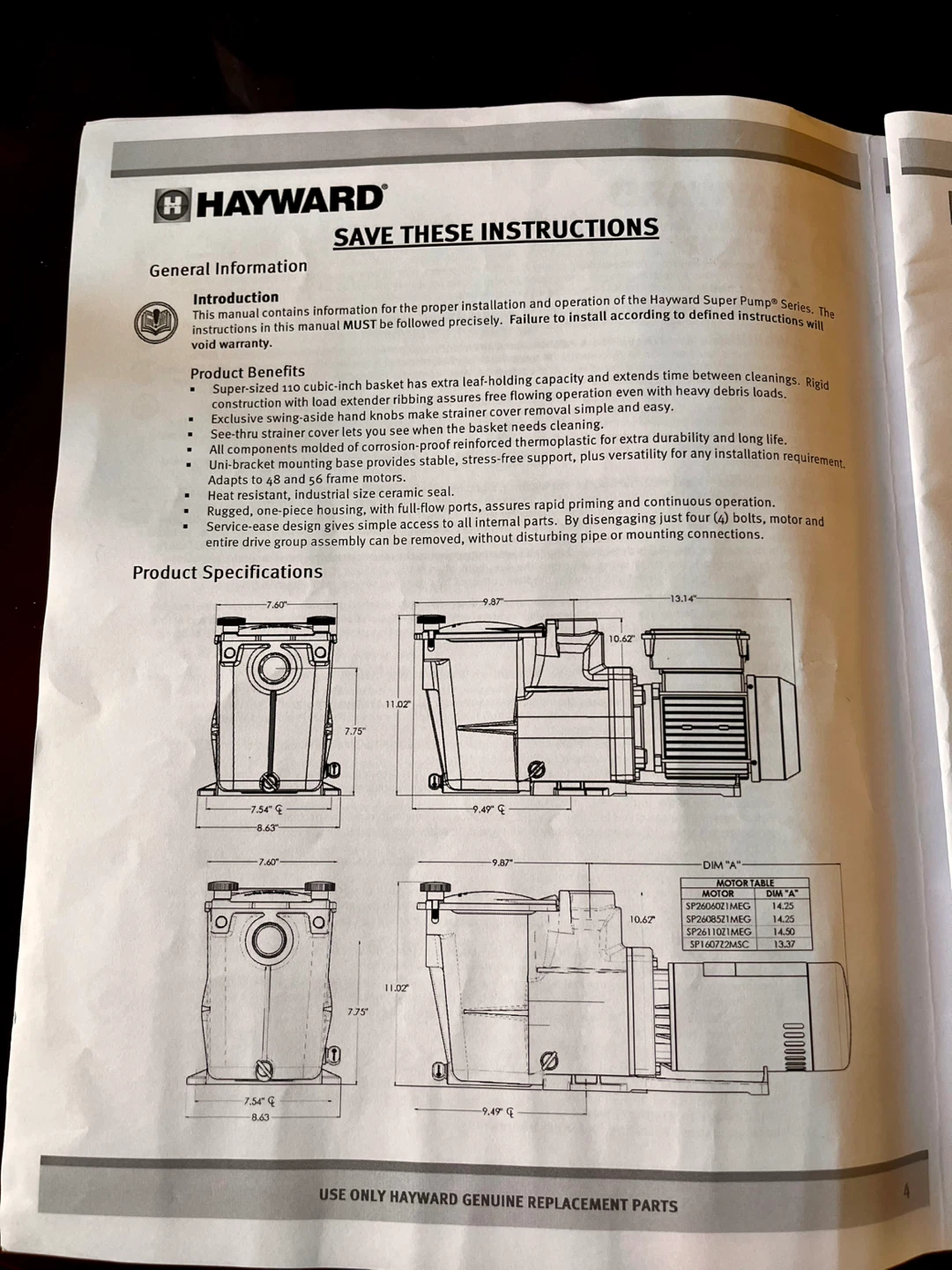 Hayward Super Pump for Inground Pool - photo 5