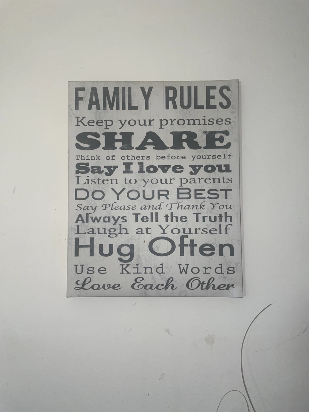 Family Rules Wall Art - photo 3