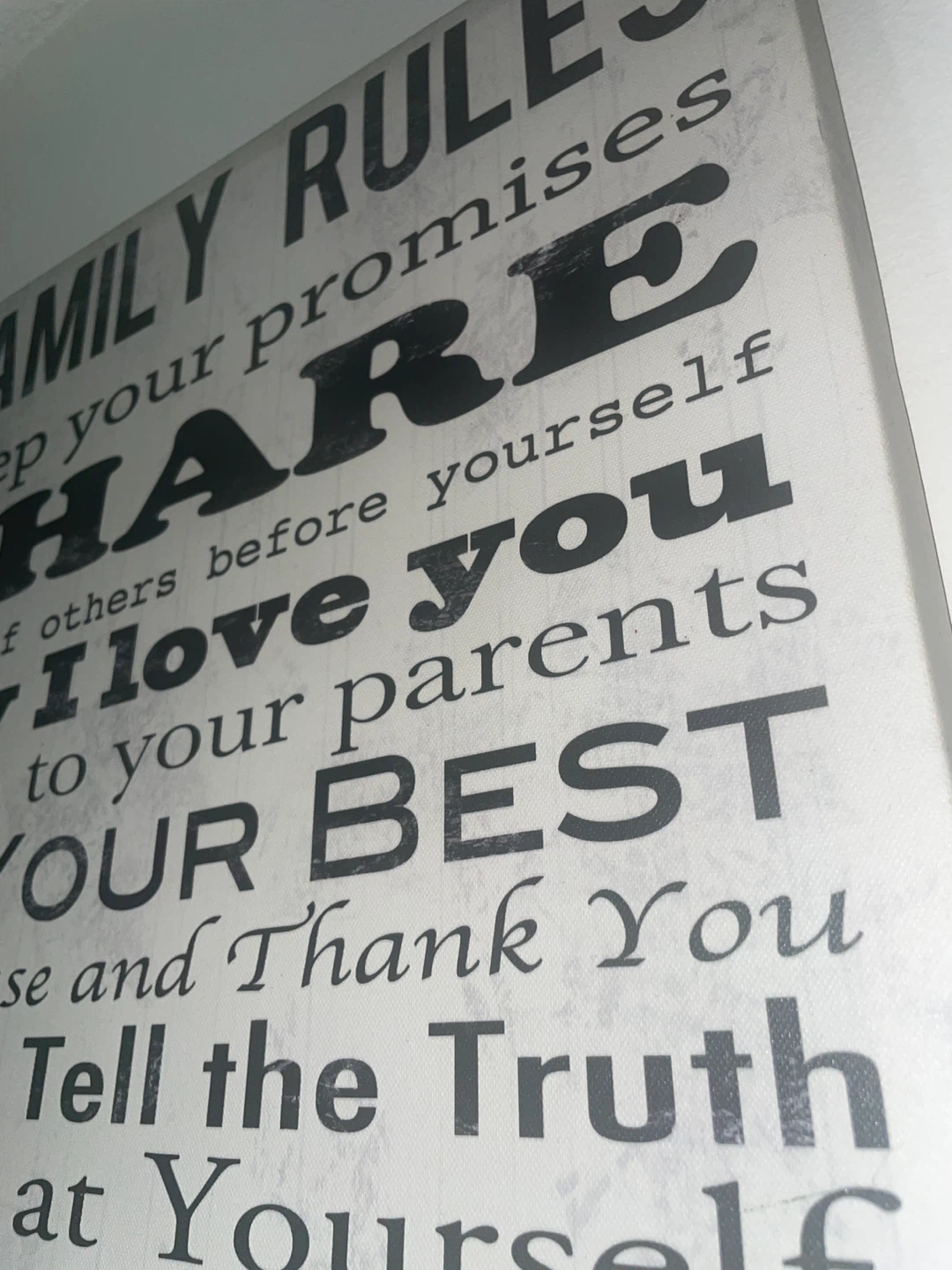 Family Rules Wall Art - photo 2