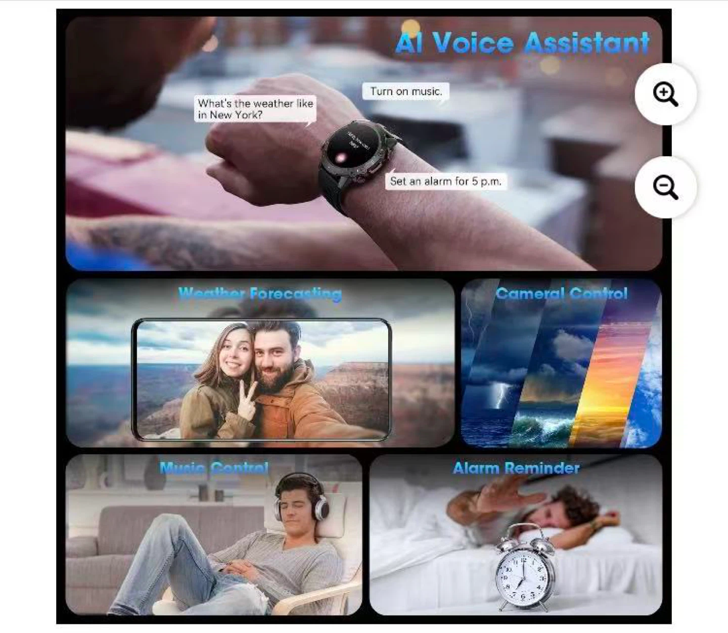 Smartwatch - IP68 Waterproof, Bluetooth Calling - photo 3