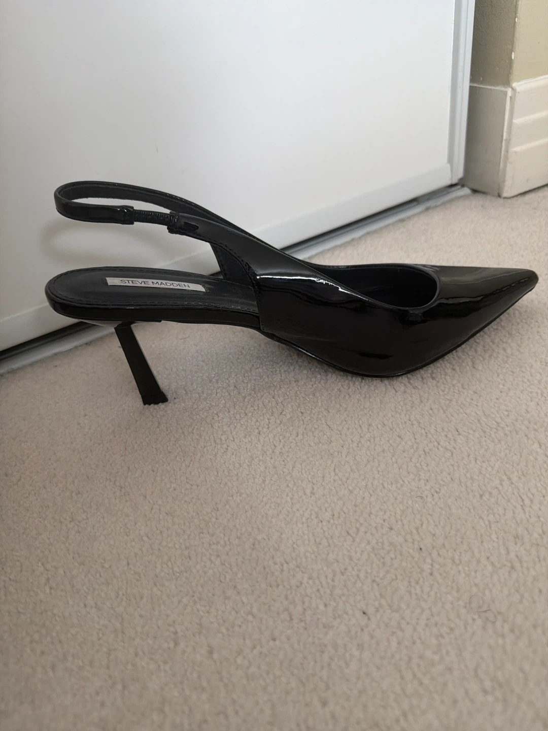 Steve Madden Black Patent Slingback Heels - photo 3
