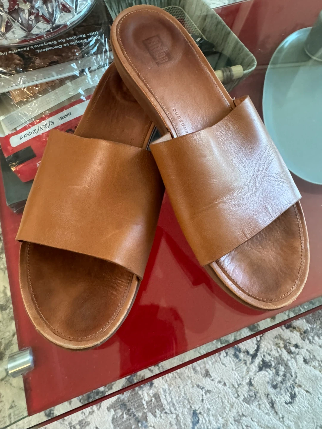 Fitflop Leather Slide Sandals