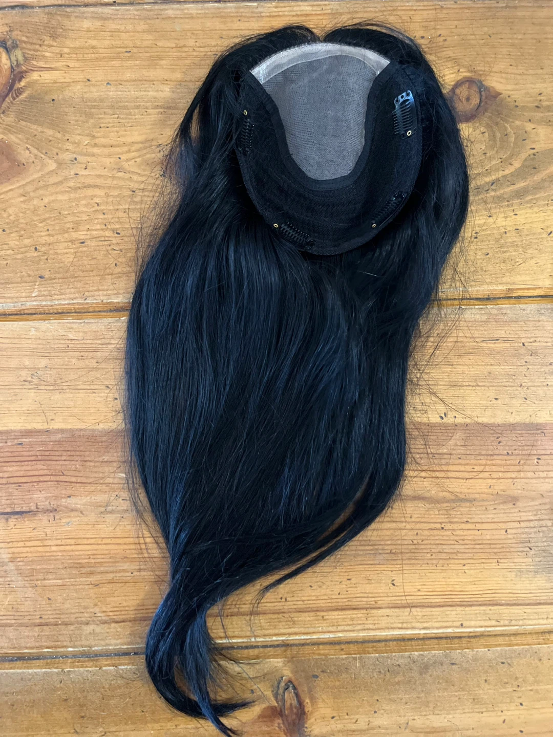 Human Hair Hair Topper 14”, Real Hair Coverage Piece - photo 4