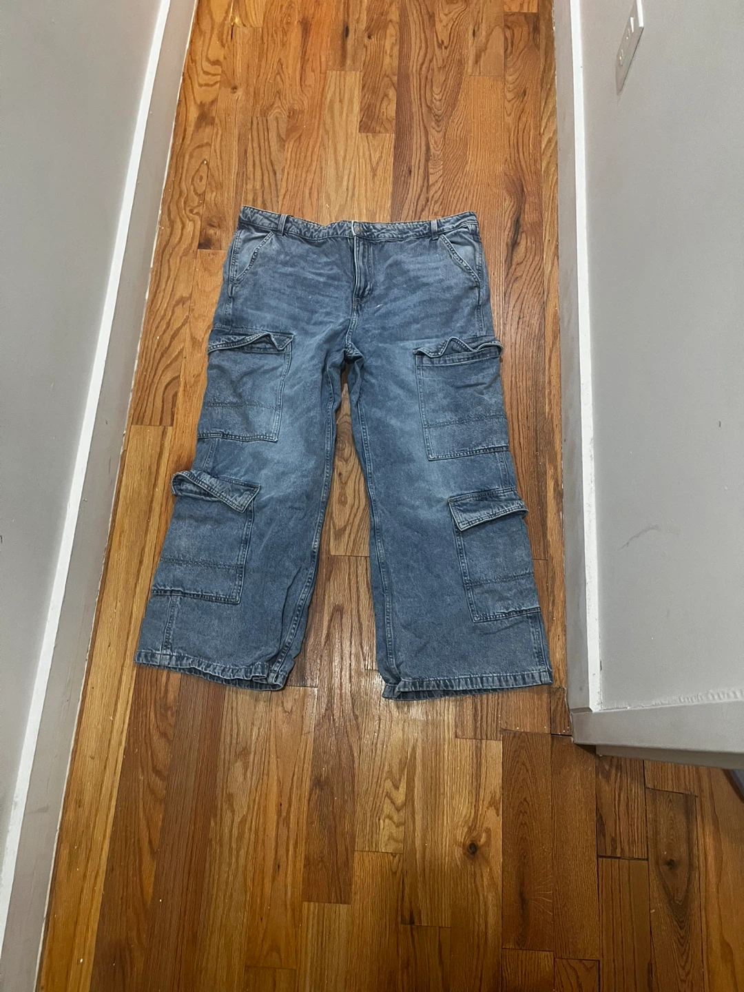 Denim Cargo Pants - photo 2