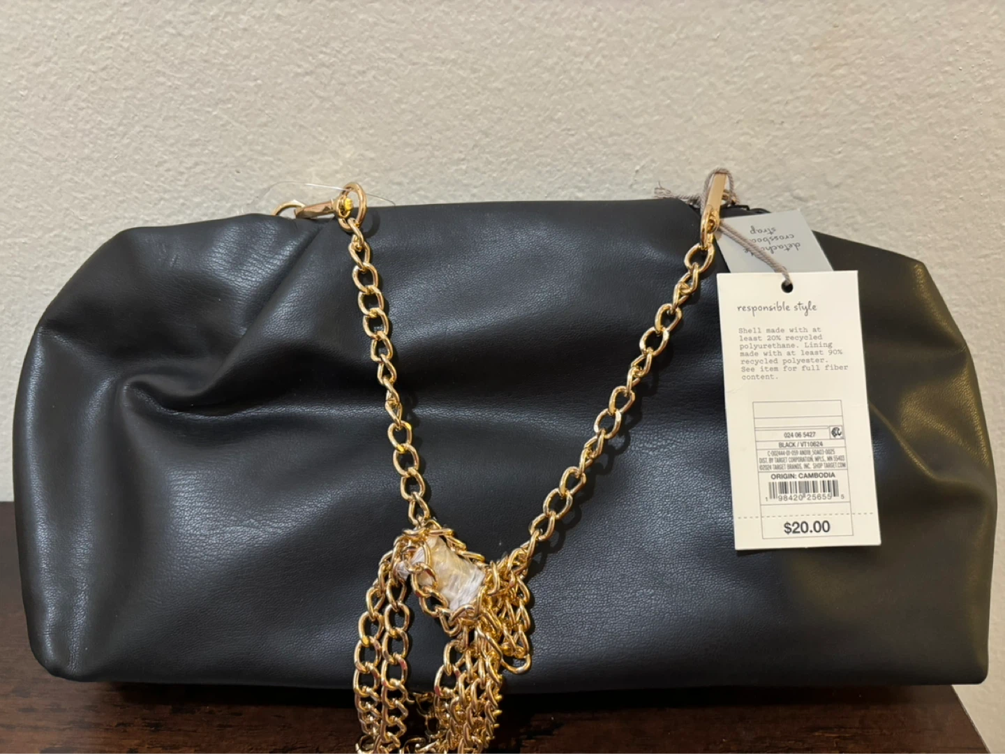 NEW-Target Clutch Handbag - Black
