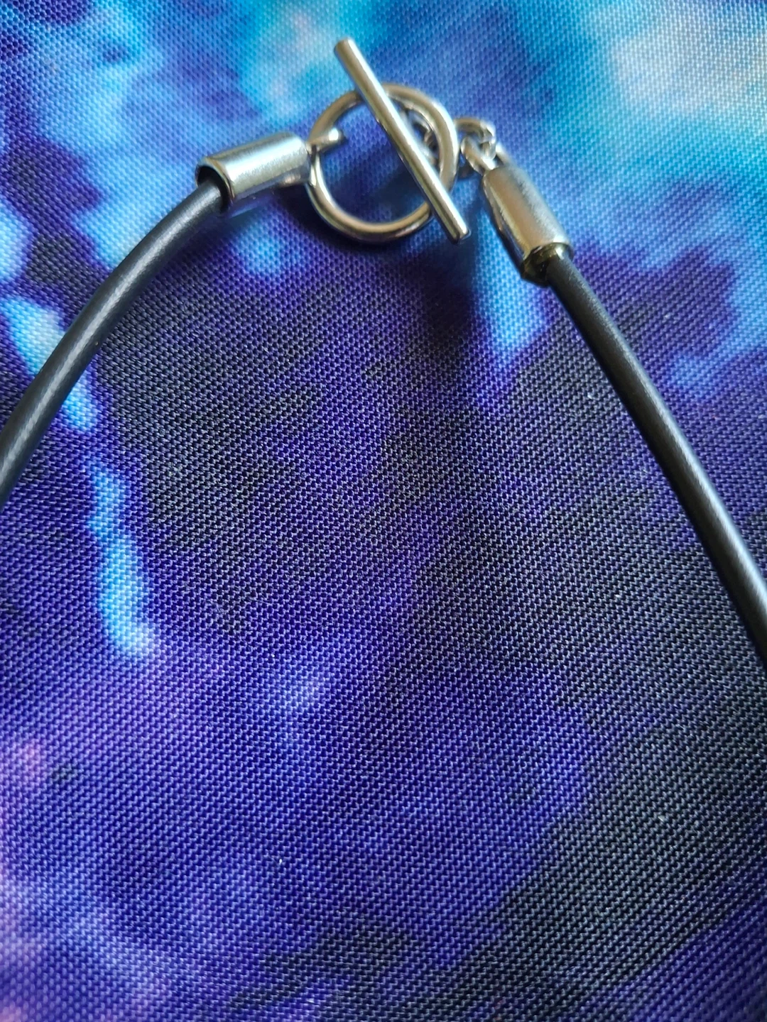 Silver toned beaded necklace - photo 3