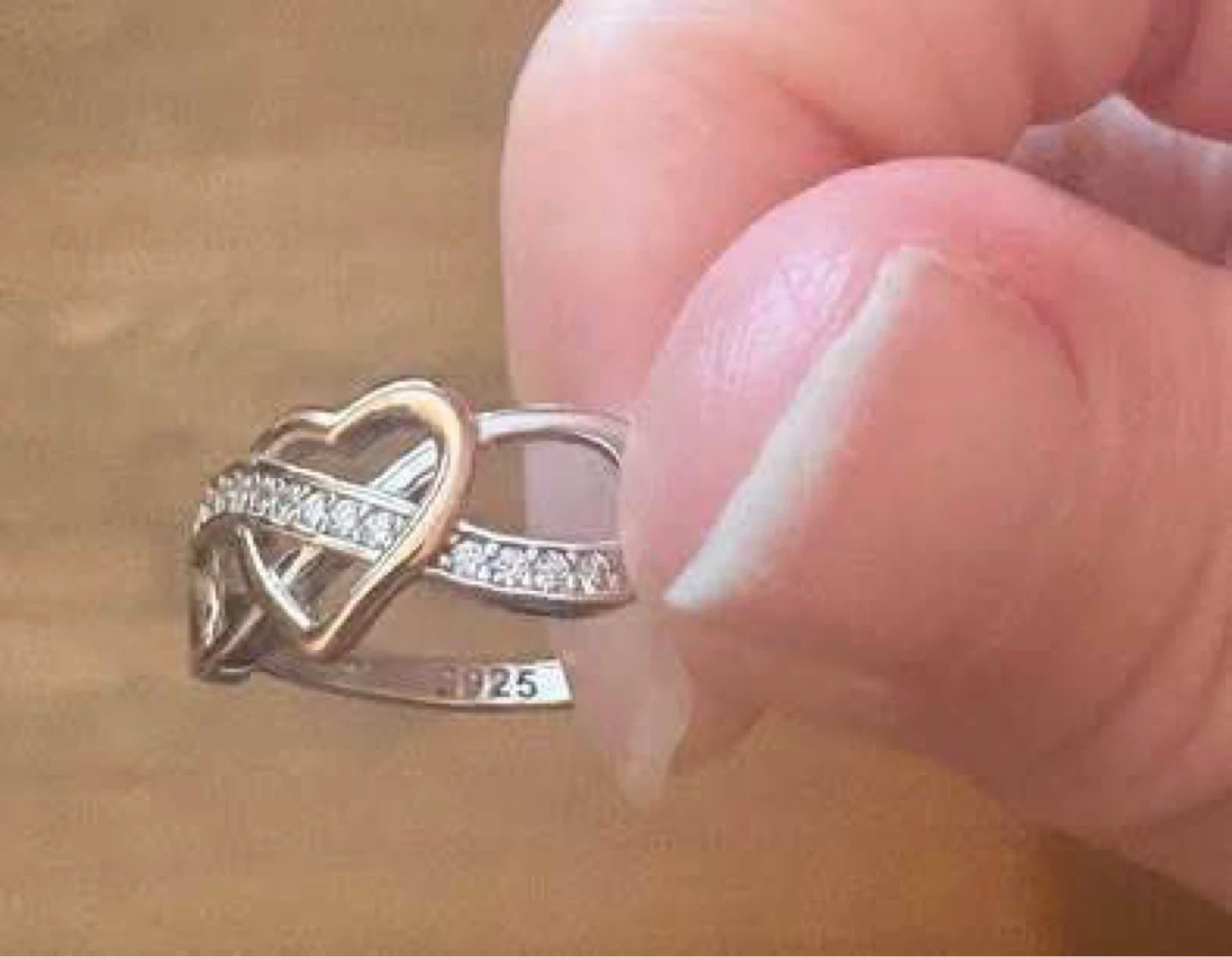 925 Sterling silver rings-Size 6, Both together for $5 - photo 3
