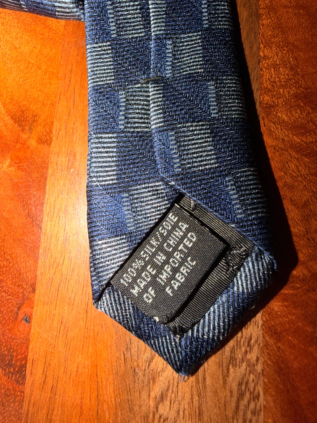DKNY Blue Checkered Silk Tie - photo 5