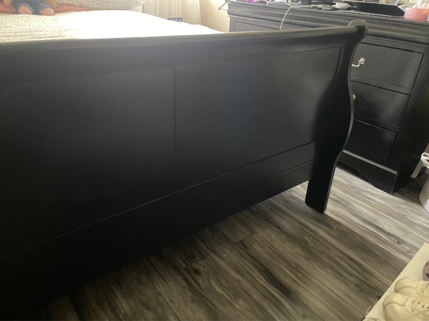 Black Sleigh Bed Frame - photo 4
