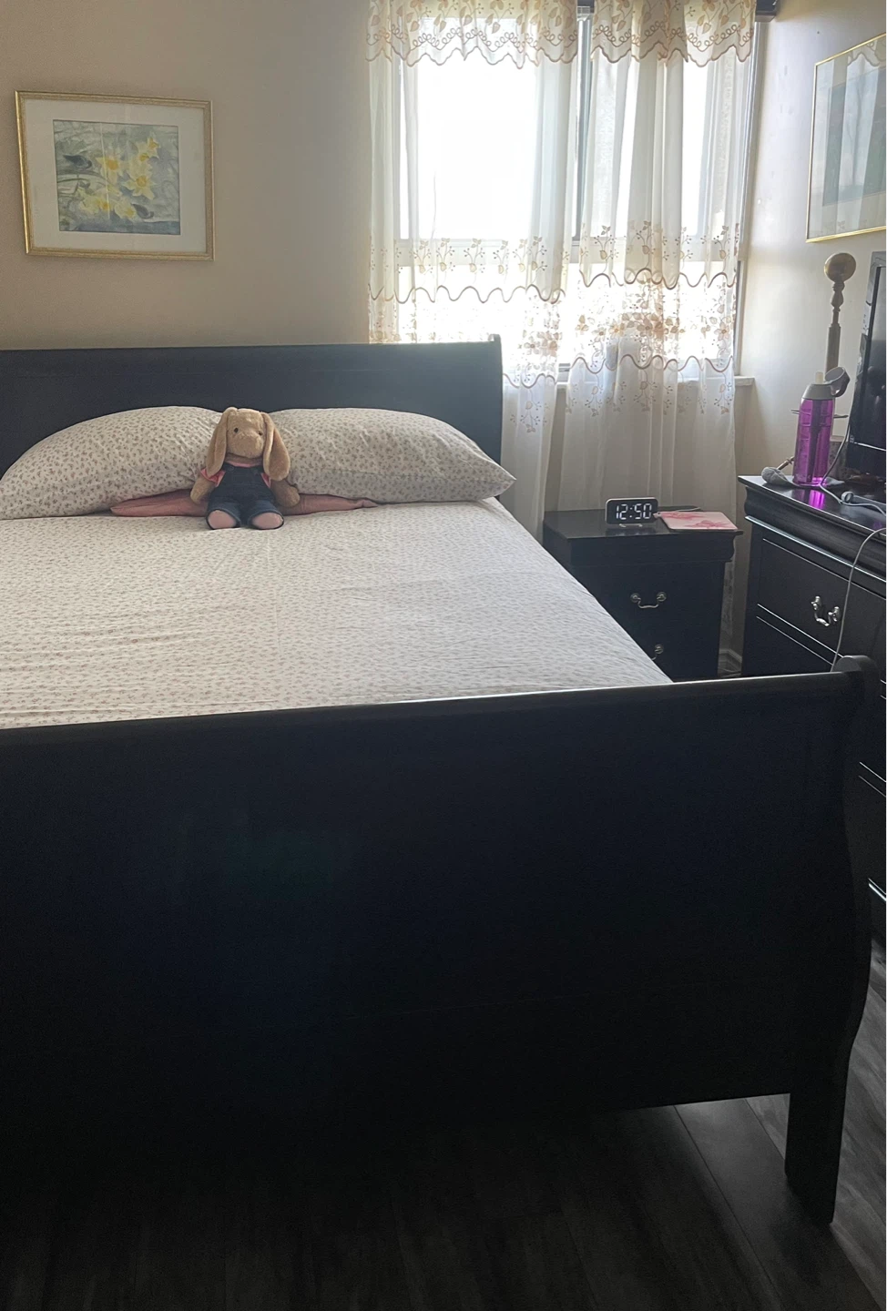 Black Sleigh Bed Frame
