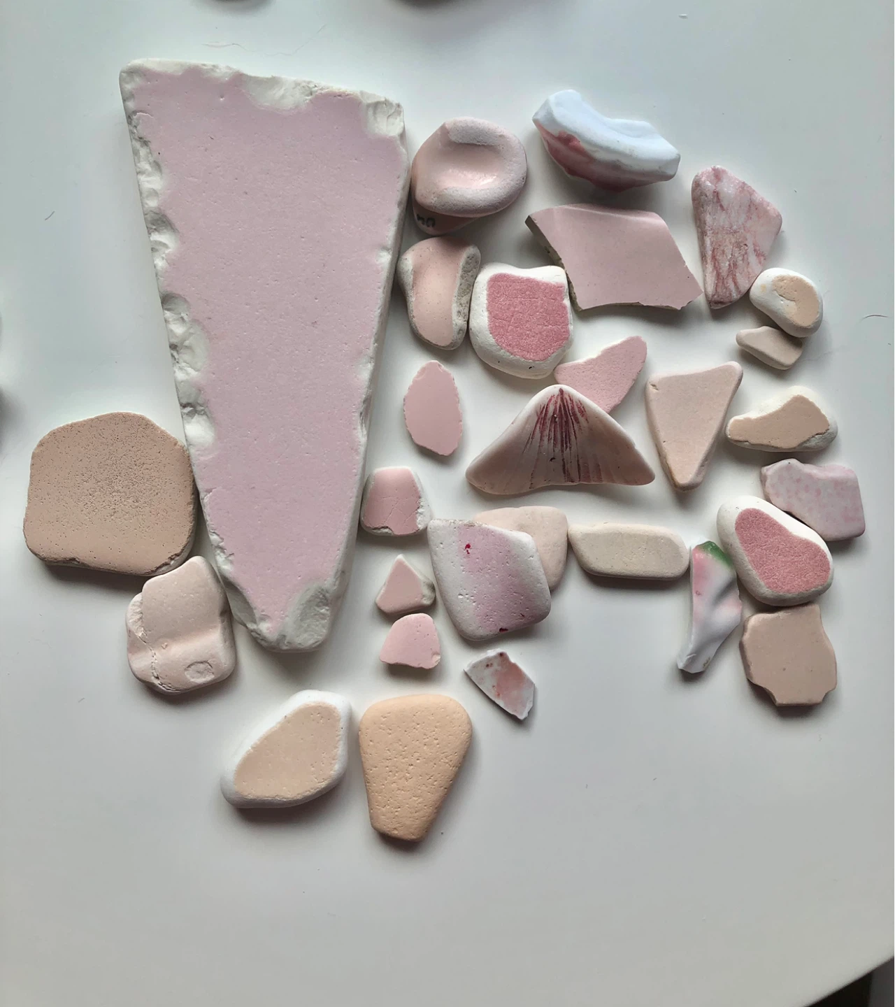 Mixed Ceramic Shards - Red, Blue, Pink, Green - photo 4