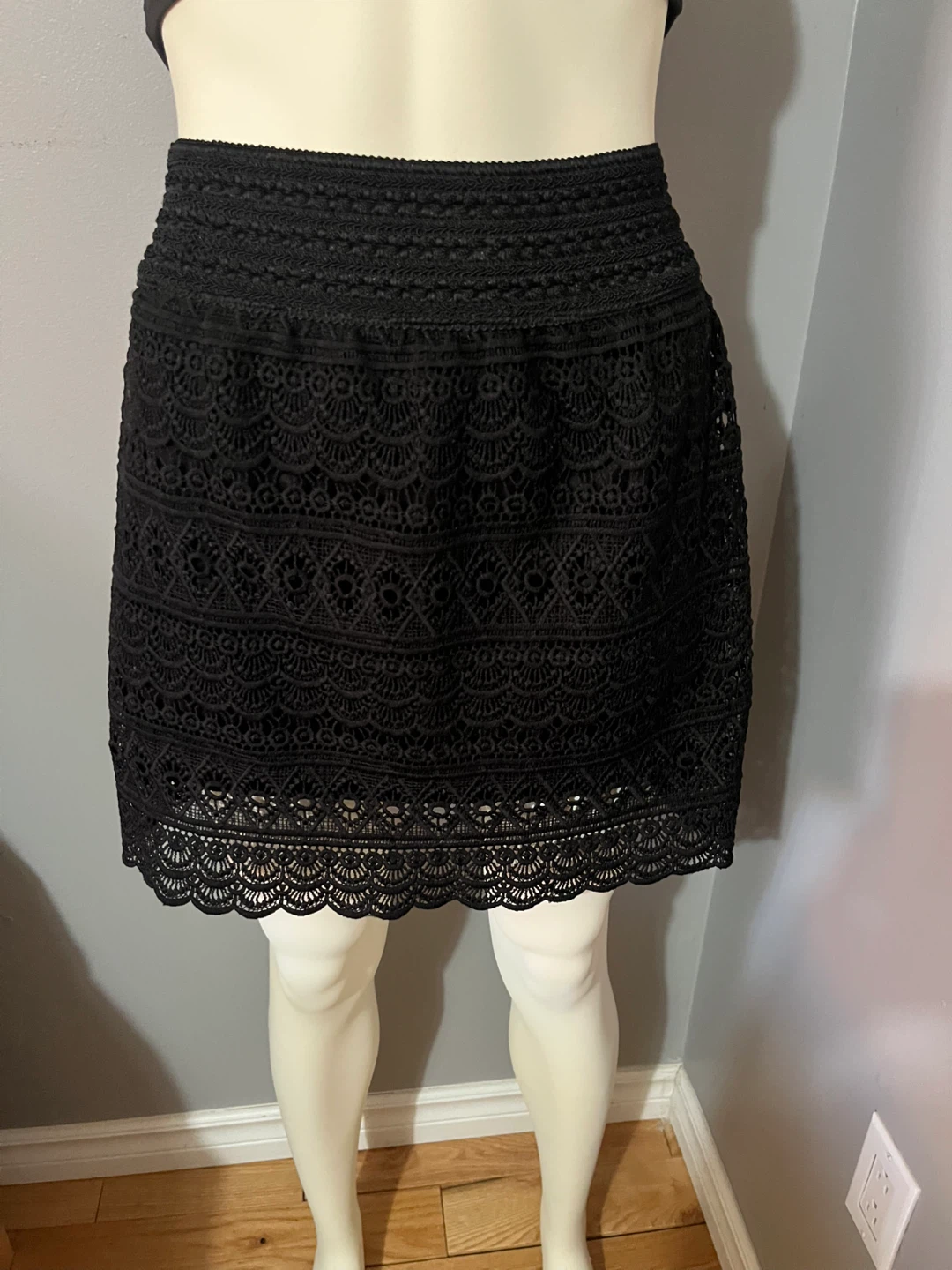 Black Lace Mini Skirt small size - photo 2