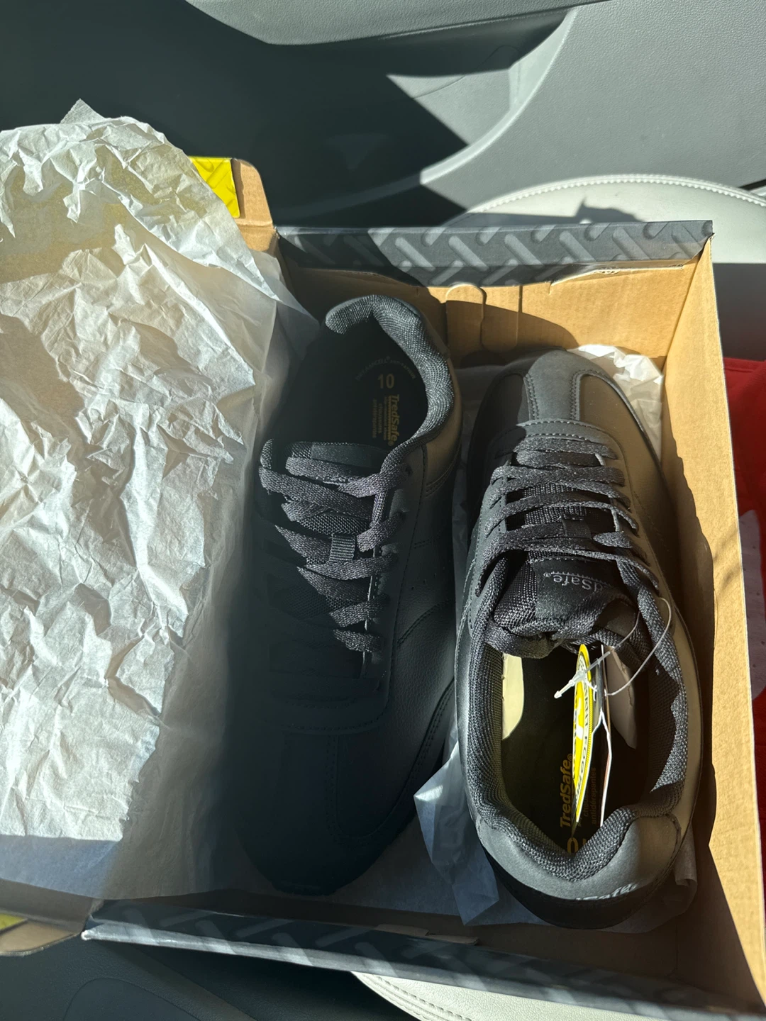 TredSafe Black Slip Resistant Work Shoes Size 10