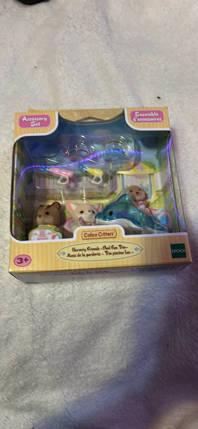 Calico Critters Nursery Friends Pool Fun Trio