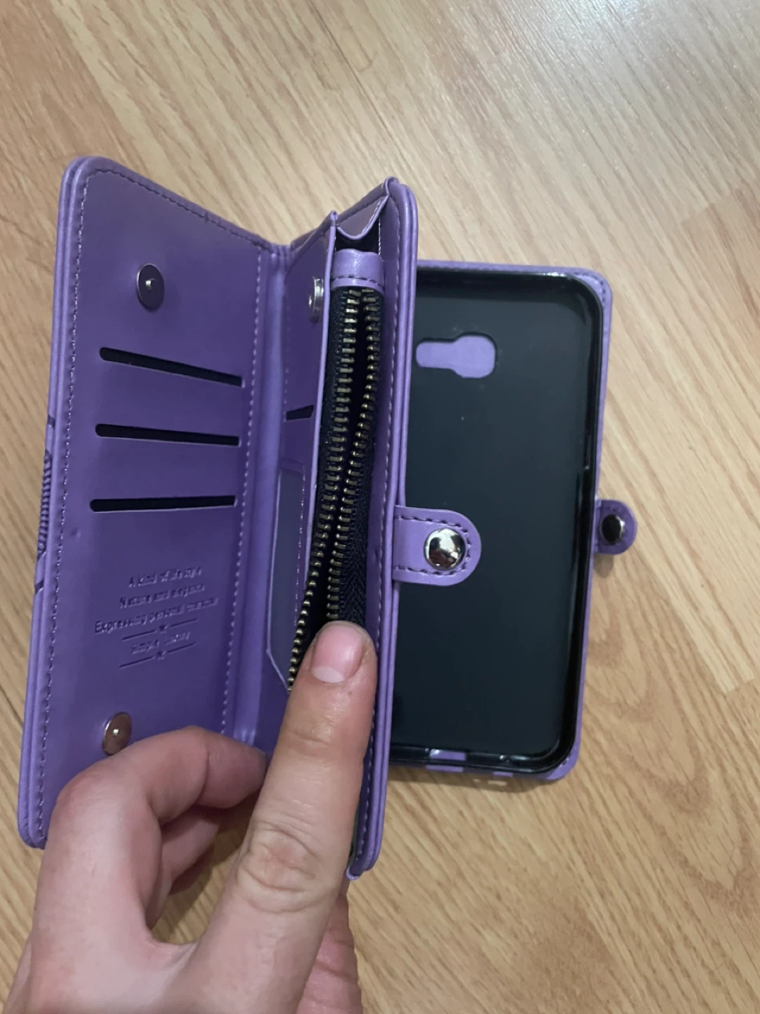 Purple Mandala Wallet Phone Case - photo 3
