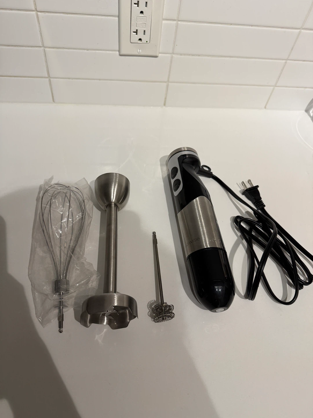3 in 1 Hand Blender Set | Immersion Blender,Whisk,Milk Frother