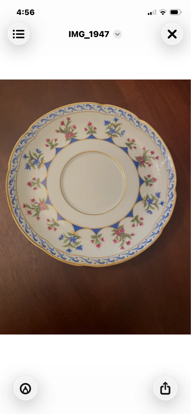 Bernardaud Limoges Chateaubriand Blue 100‑piece set. - photo 3