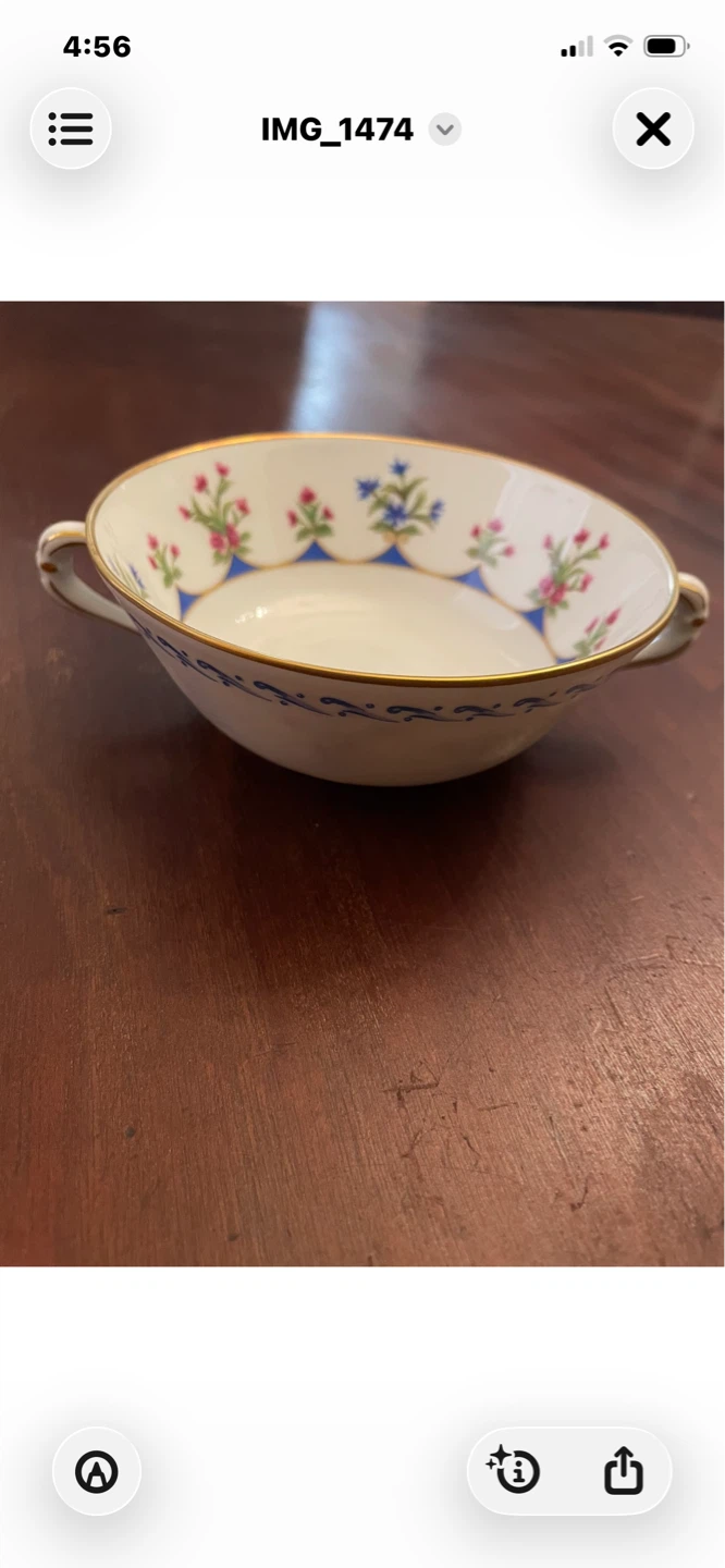 Bernardaud Limoges Chateaubriand Blue 100‑piece set. - photo 4