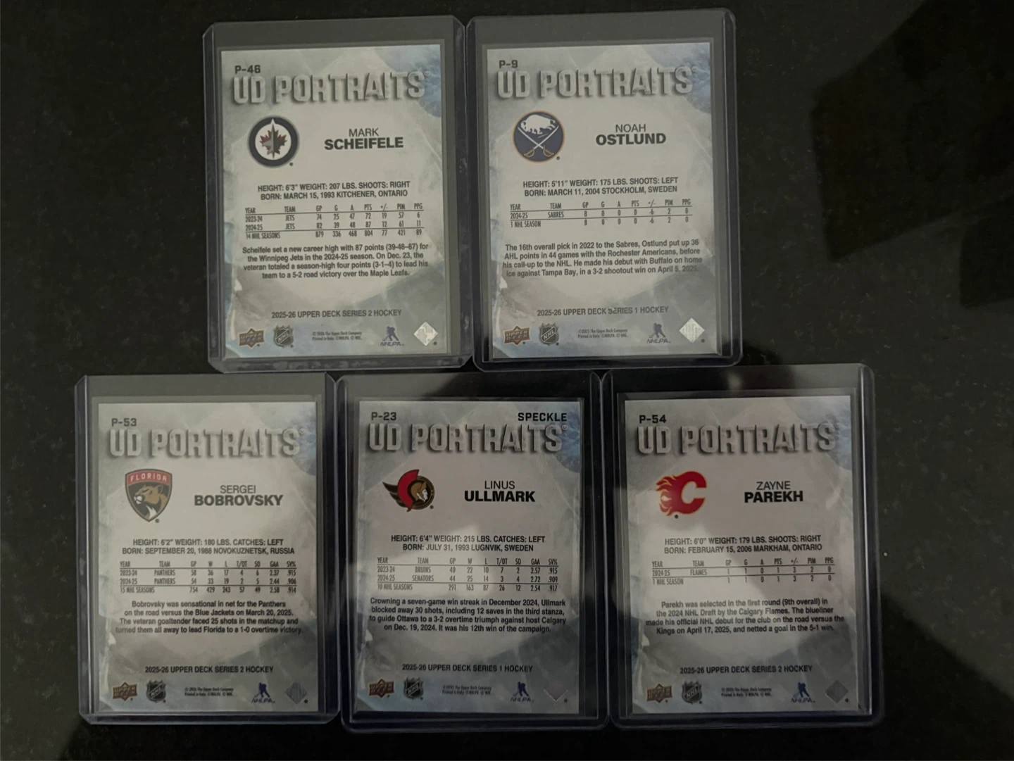 Upper Deck UD Portraits Hockey Cards - photo 2