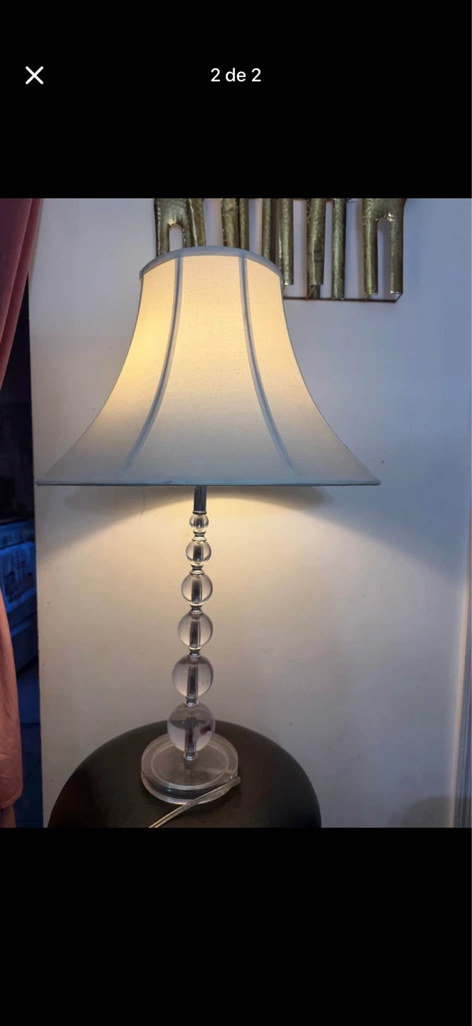 Table Lamp with Decorative Beaded Base - photo 2