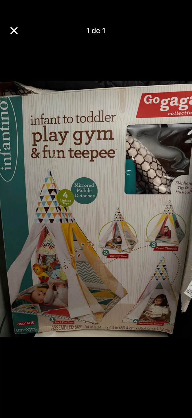 Infantino Infant to Toddler Play Gym & Fun Teepee