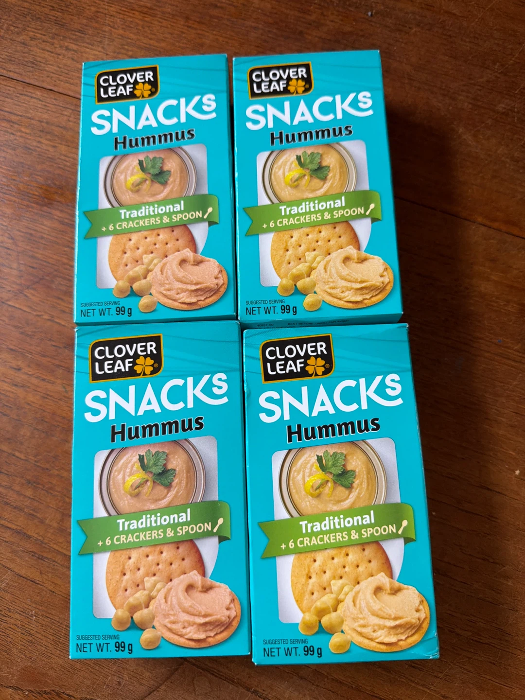 Clover Leaf Snacks Hummus Traditional (4 pack)