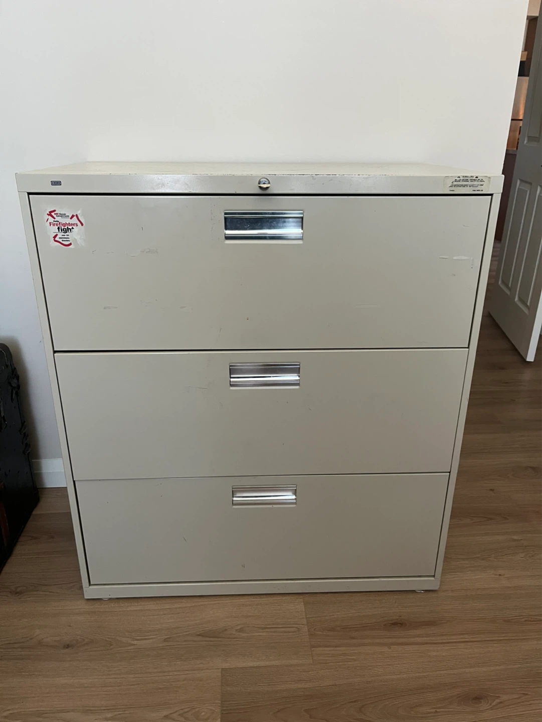 3-Drawer Metal Filing Cabinet