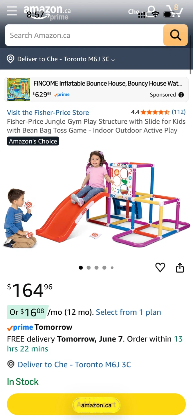 Fisher-Price Jungle Gym Play Structure with Slide - Never Used - photo 3