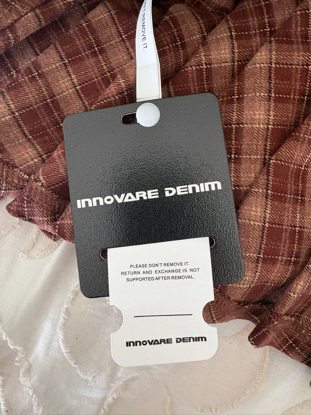 Innovare Denim Plaid Dress with Scrunchies - photo 3