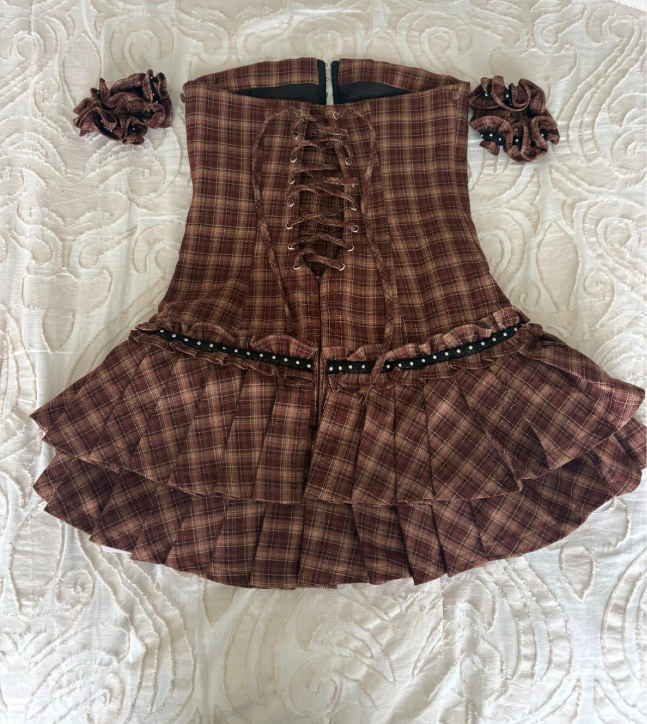 Innovare Denim Plaid Dress with Scrunchies - photo 2