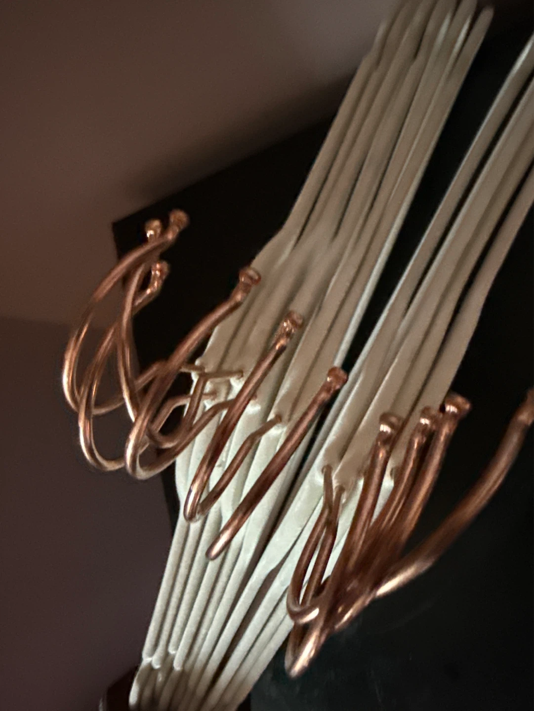 Velvet Clothes Hangers with Rose Gold Hooks - photo 2
