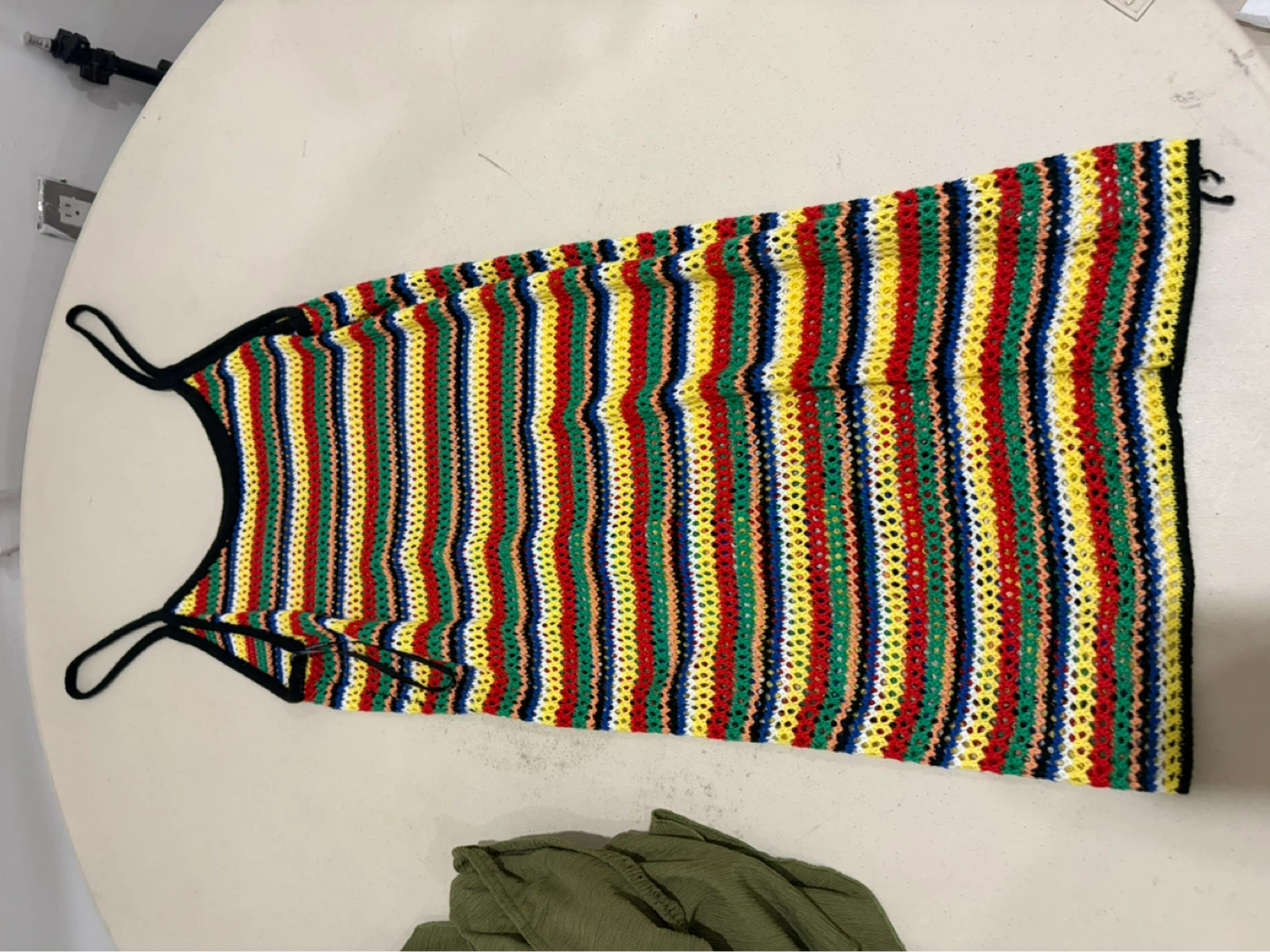 Forever 21+ Crochet Striped Midi Dress