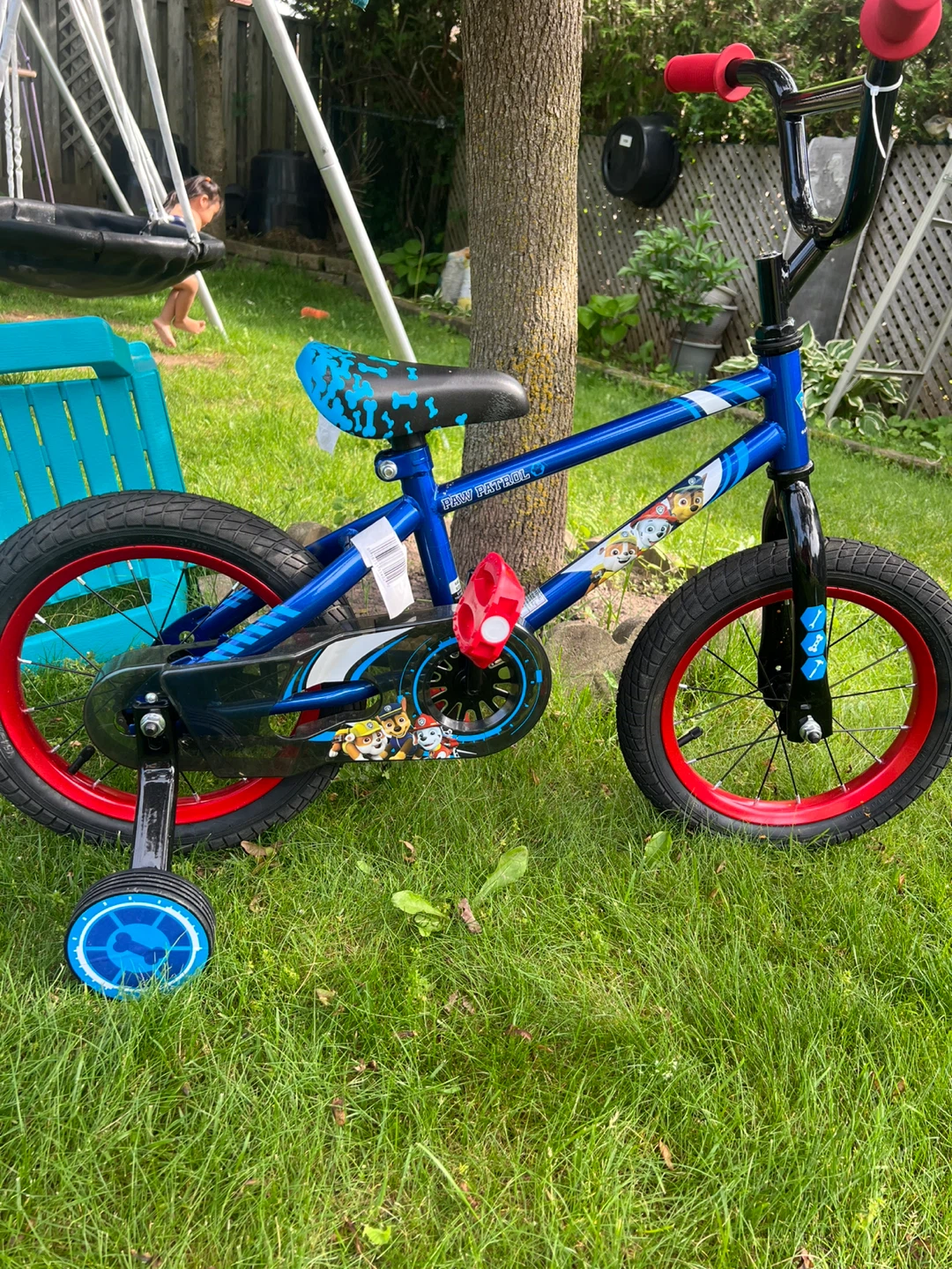 Blue Paw Patrol Kids Bicycle with Training Wheels - photo 4