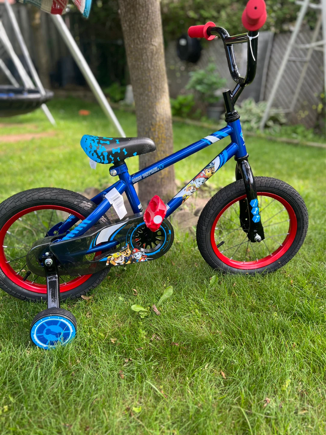 Blue Paw Patrol Kids Bicycle with Training Wheels - photo 2