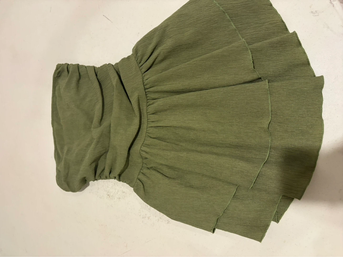 Shein Green Ruffled dress