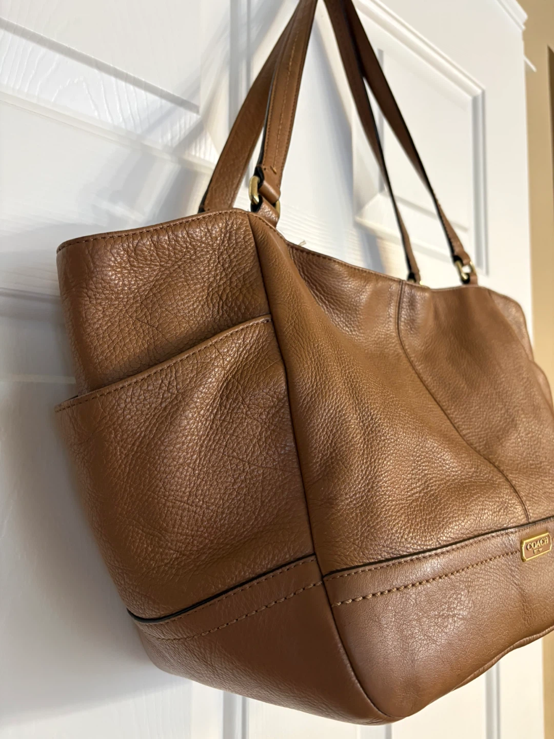 Coach Park Carrie Pebbled Leather Tote Bag - photo 2