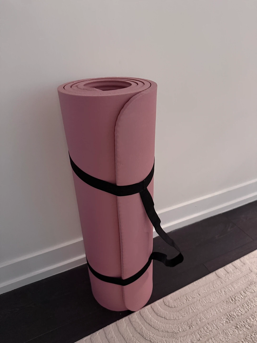 Pink Exercise / Yoga Mat with Carry Strap