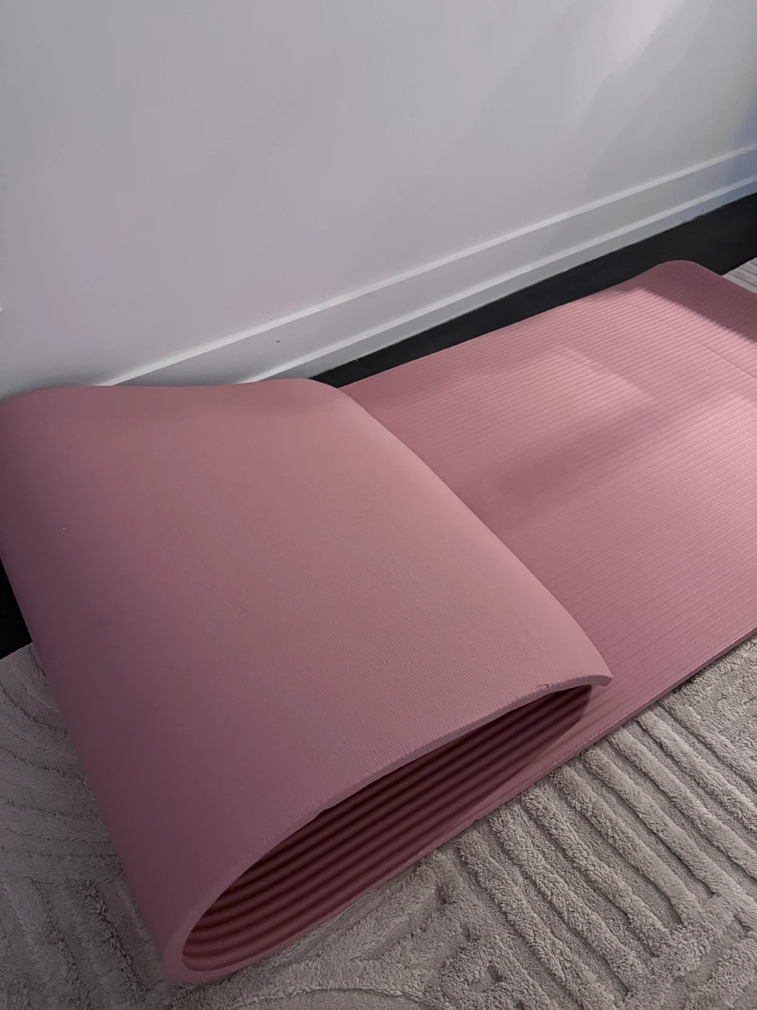 Pink Exercise / Yoga Mat with Carry Strap - photo 3