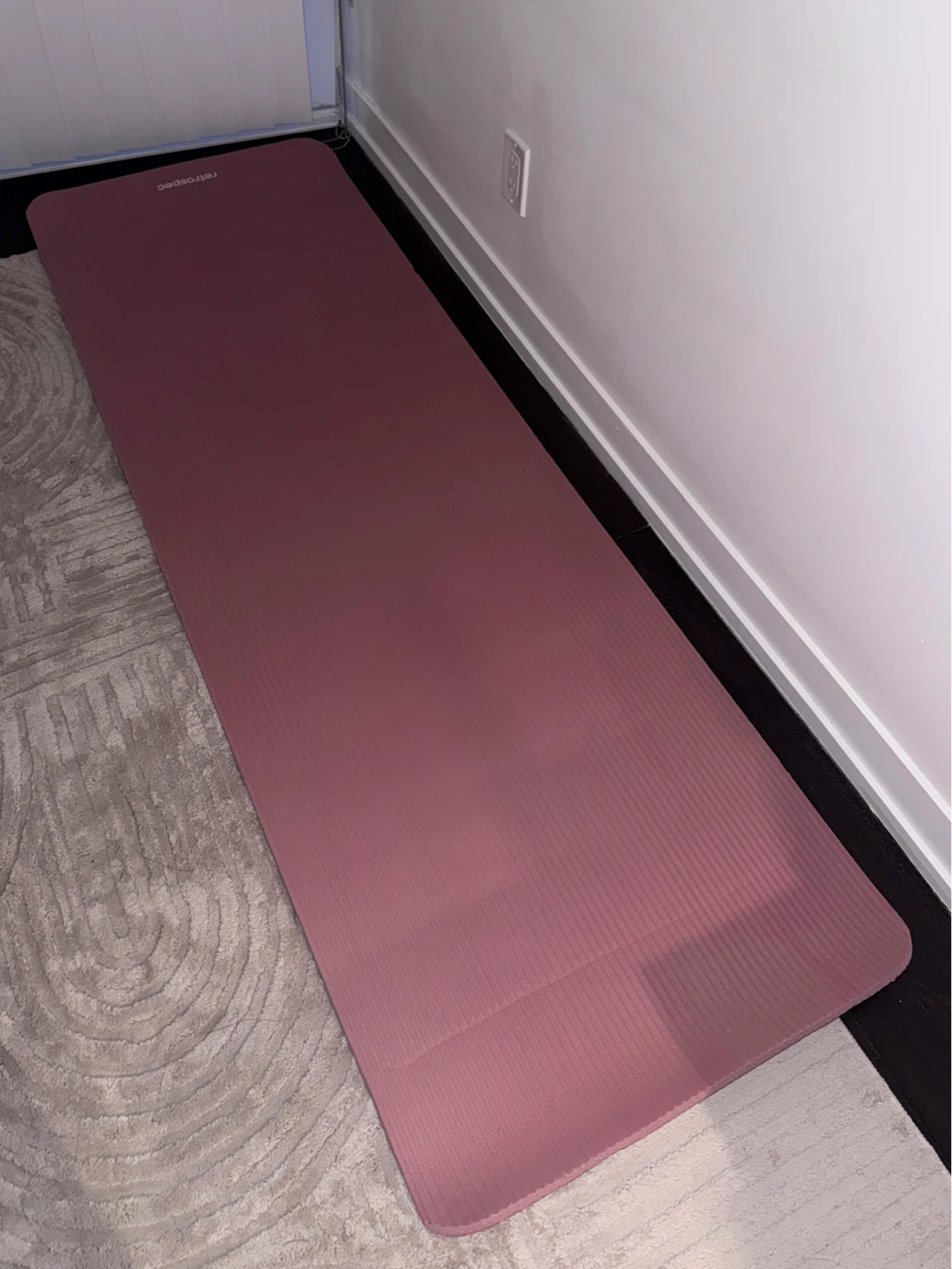 Pink Exercise / Yoga Mat with Carry Strap - photo 4