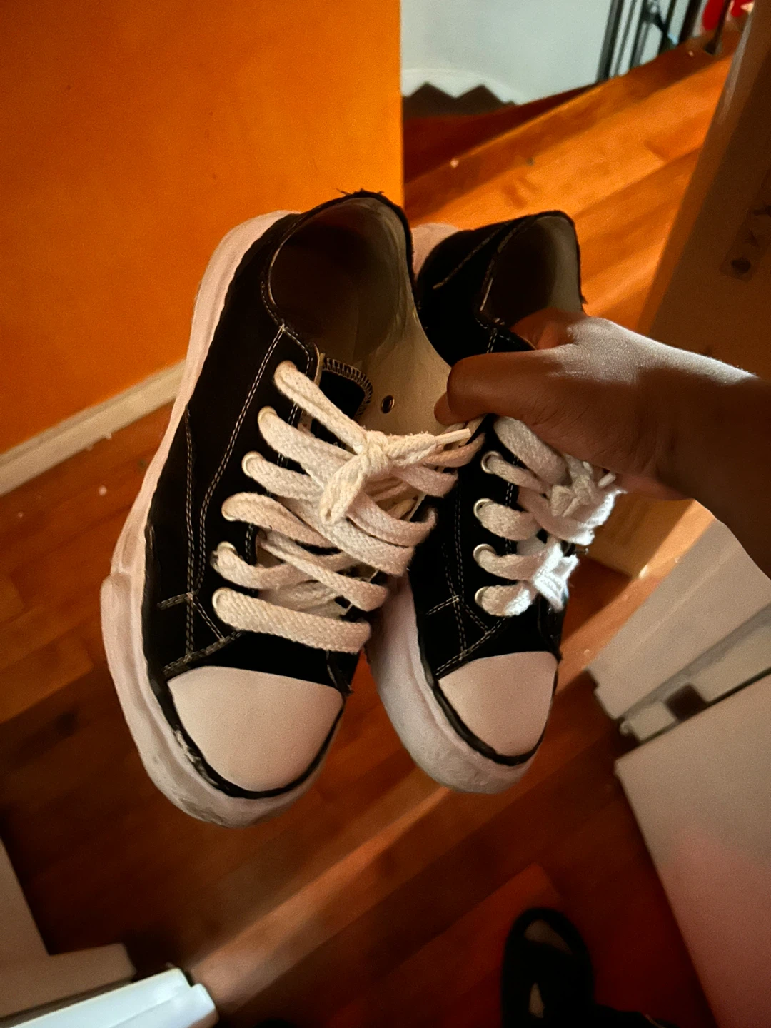 MMY Black Canvas Sneakers