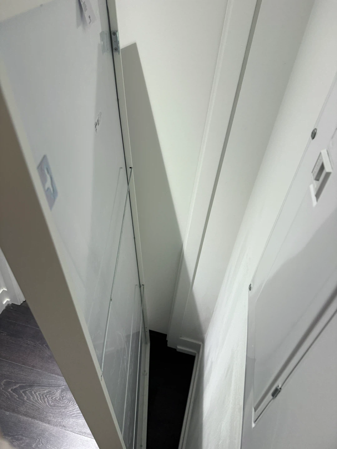 IKEA Full Length Mirror White Frame - photo 2