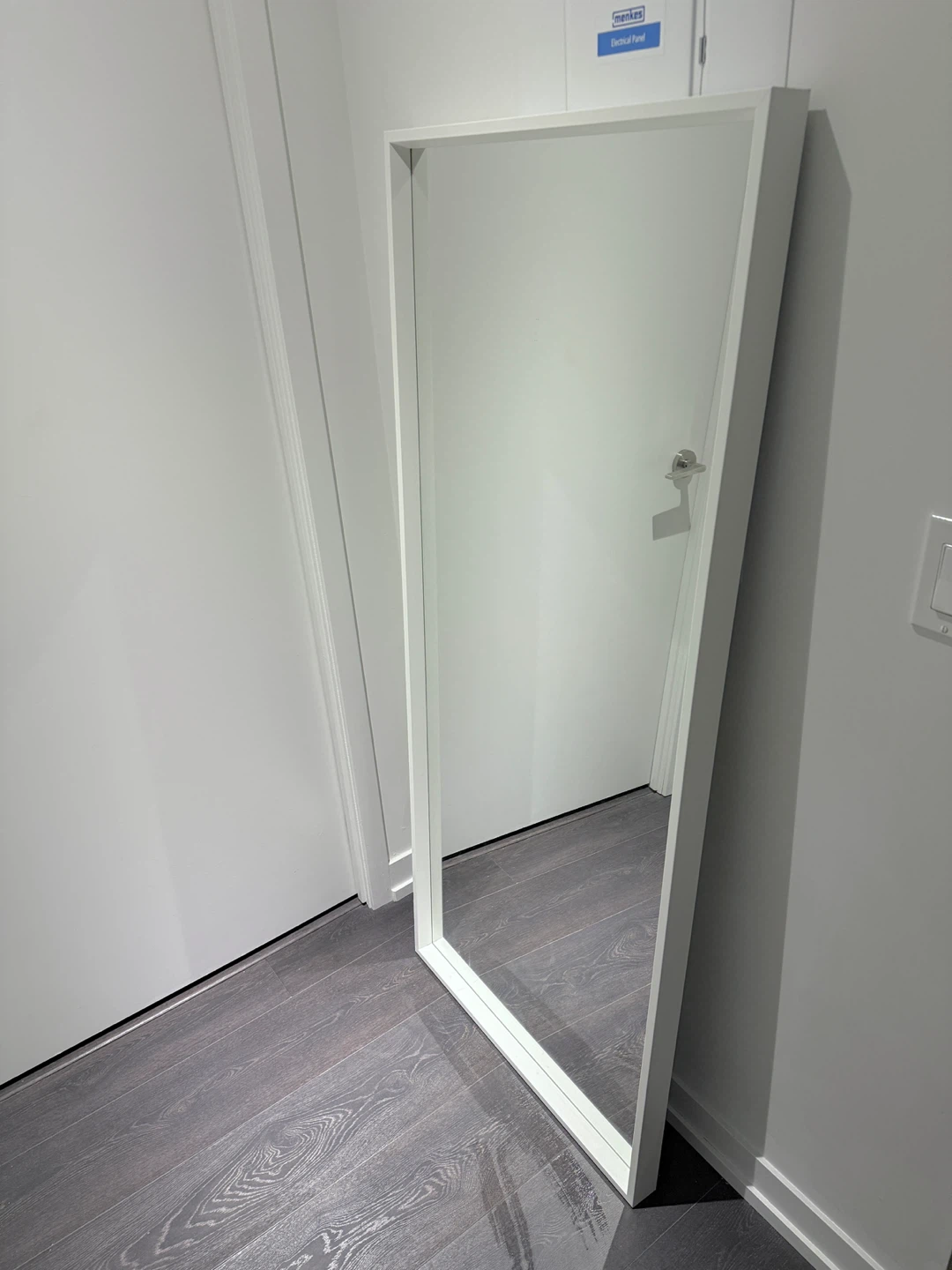 IKEA Full Length Mirror White Frame