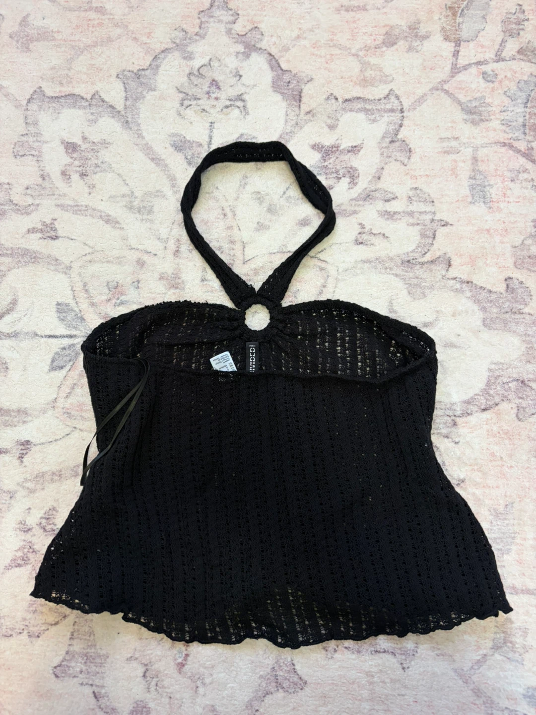 H&M Black Crochet Halter Top - photo 4